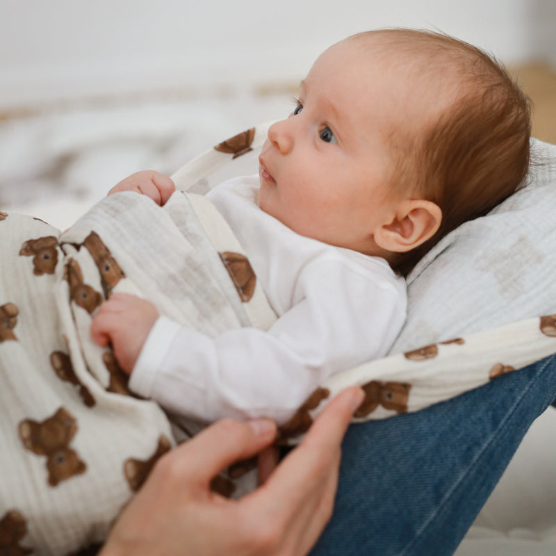 Muslin Blanket, Teddy Bears