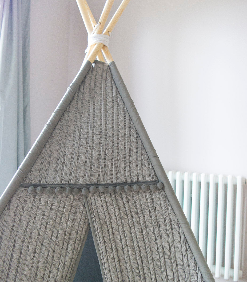 Malmo Teepee with Mat, Grey