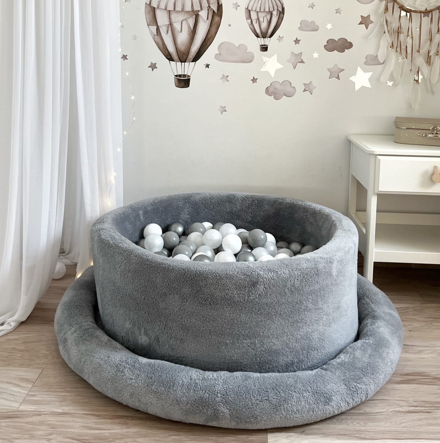 Teddy Ball Pit - Dark Grey