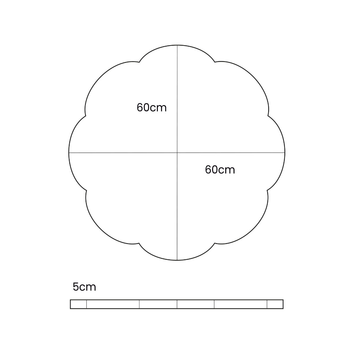 Cloud Foldable Padded Playmat, Chunky Corduroy, Dark Brown | 120cm