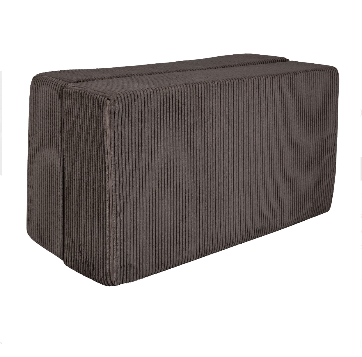 The Cube Couch, Chunky Corduroy Dark Brown