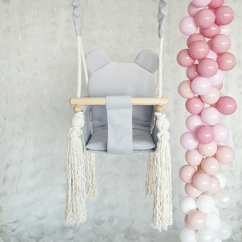 Little Bear Swing Chair Pastel Grey