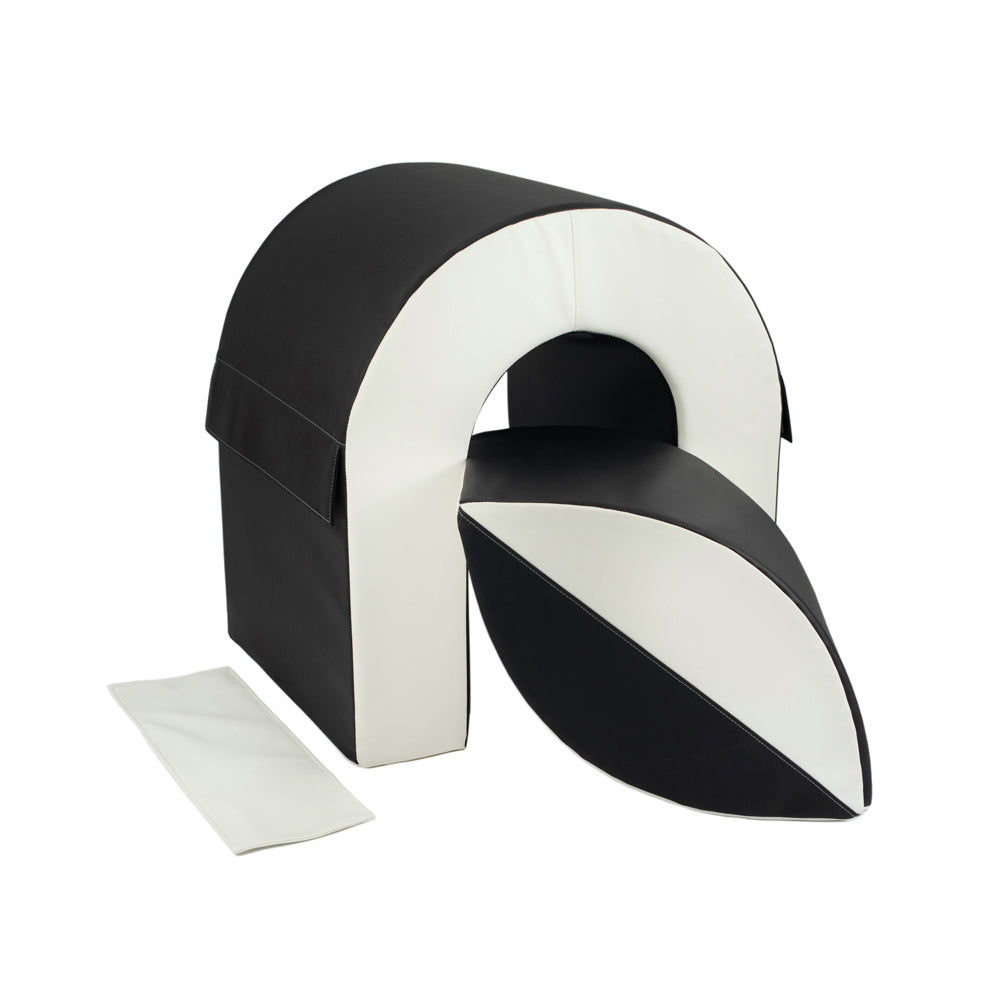 Bridge & Ball for Slide & Step Soft Play Set, Black & White