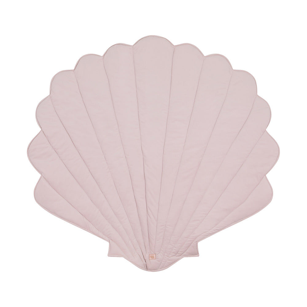 Shell Play Mat, Powder Pink Velvet