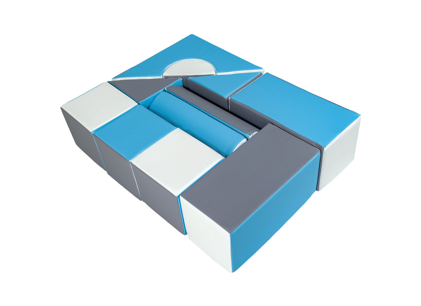 Castle Set Blue, Grey & White