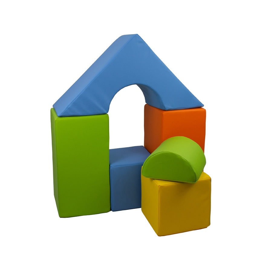 6 Piece Castle Set, Multicolour