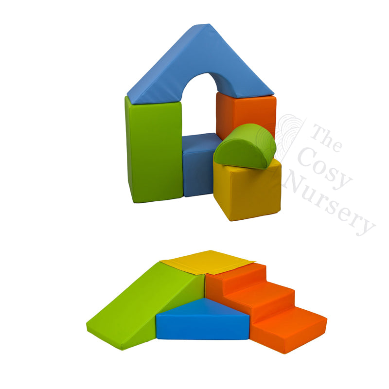 Castle (6 Pieces) + Slide & Step BUNDLE, Multicolour