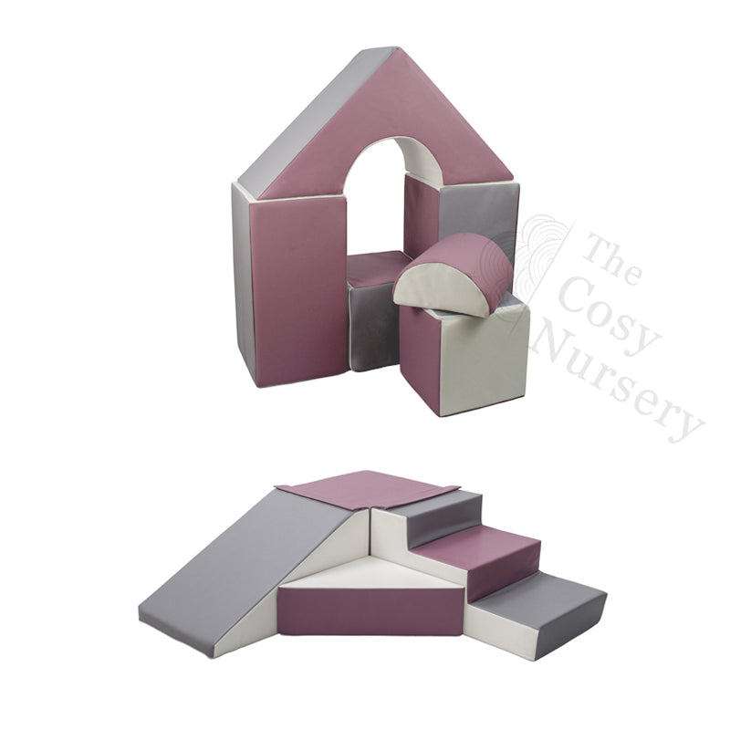 Castle (6 Pieces) + Slide & Step BUNDLE, Purple