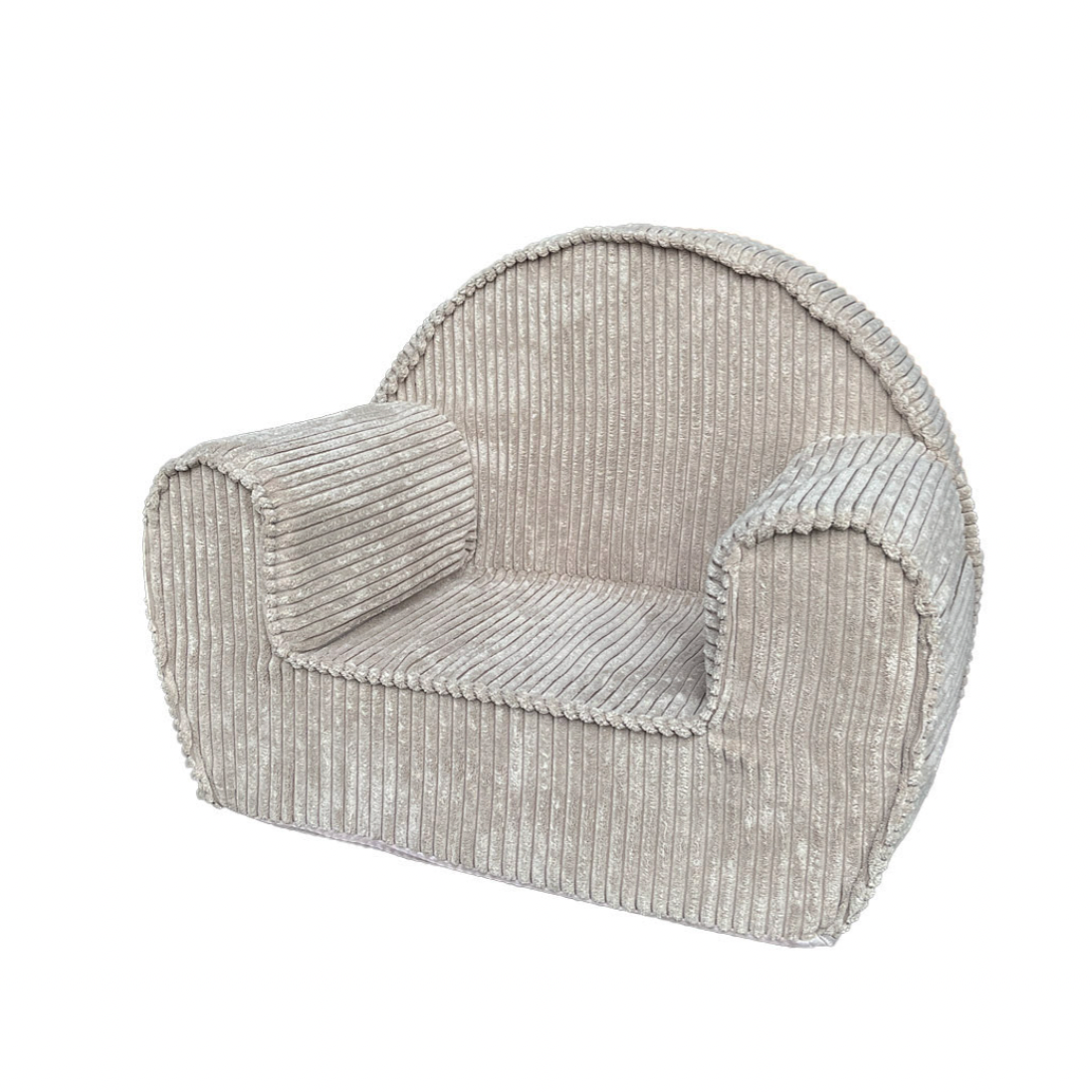 Chunky Corduroy Toddler Armchair, Beige