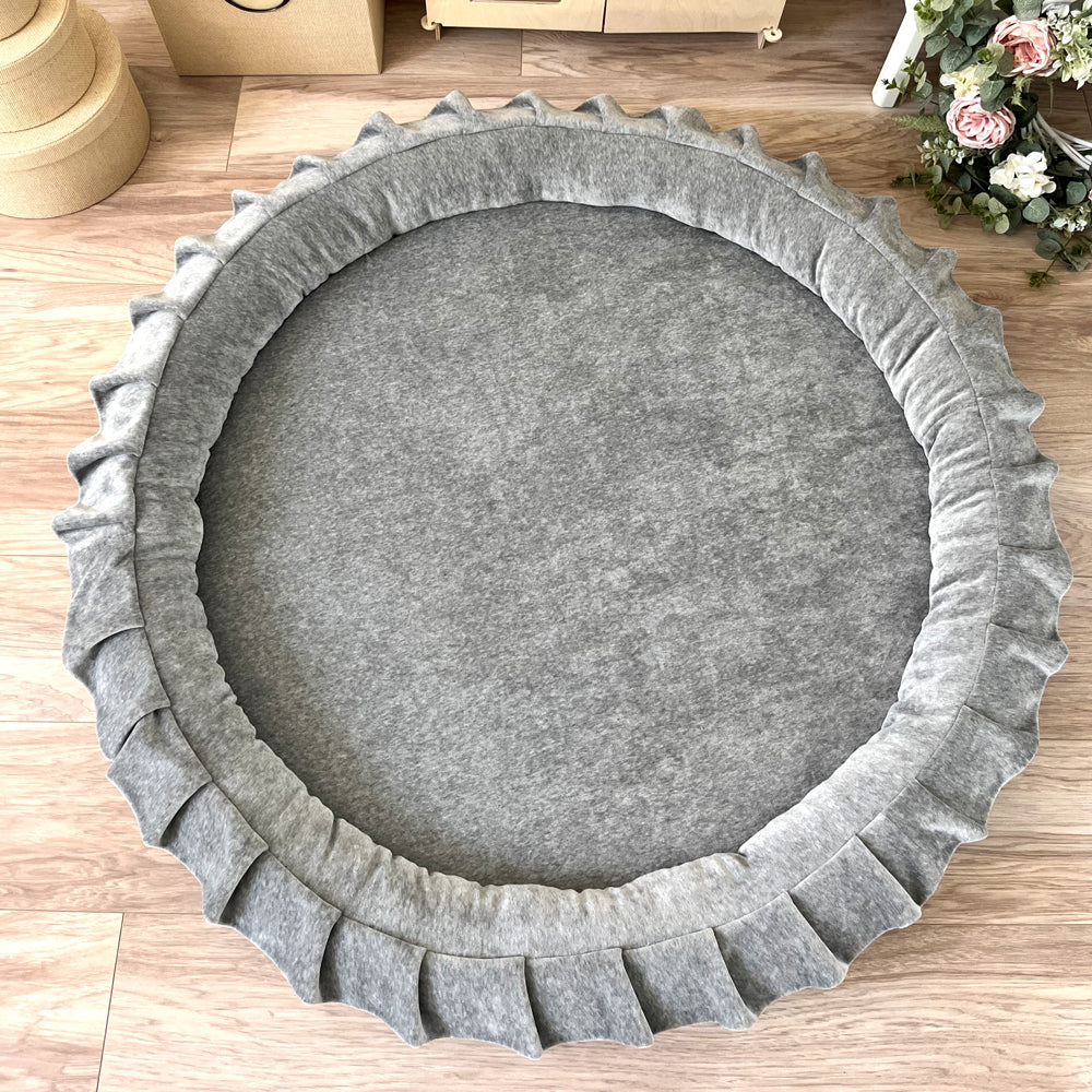 Premium Padded Nest Playmat Velvet Grey