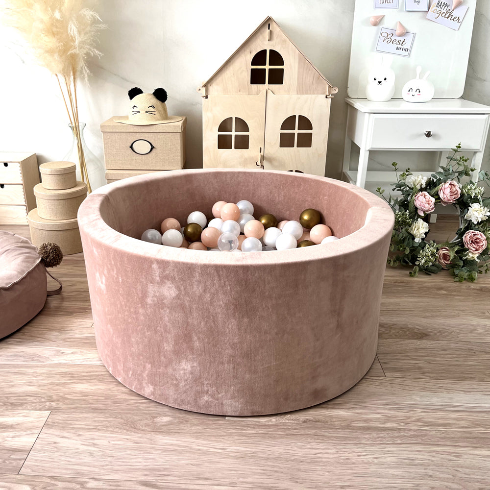 Luxe Ball Pit - Velvet Dark Beige
