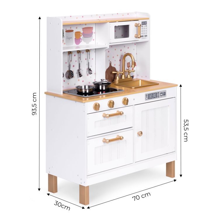 Midi Wooden Play Kitchen, Light & Sound