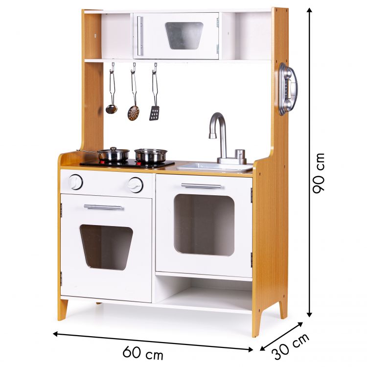 Midi Wooden Play Kitchen, White