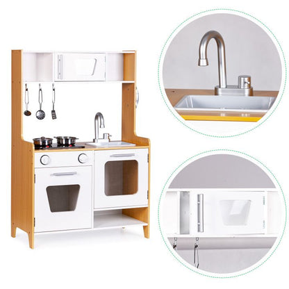 Midi Wooden Play Kitchen, White