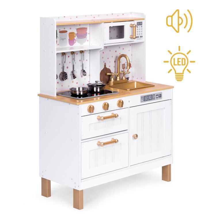 Midi Wooden Play Kitchen, Light & Sound
