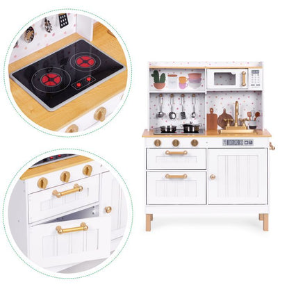 Midi Wooden Play Kitchen, Light & Sound
