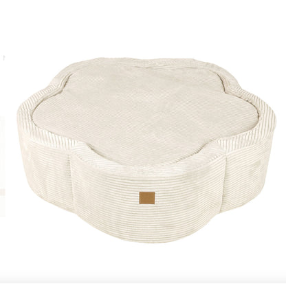 Flower Ball Pit with Cover, Cream