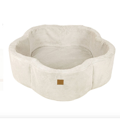 Flower Ball Pit with Cover, Cream