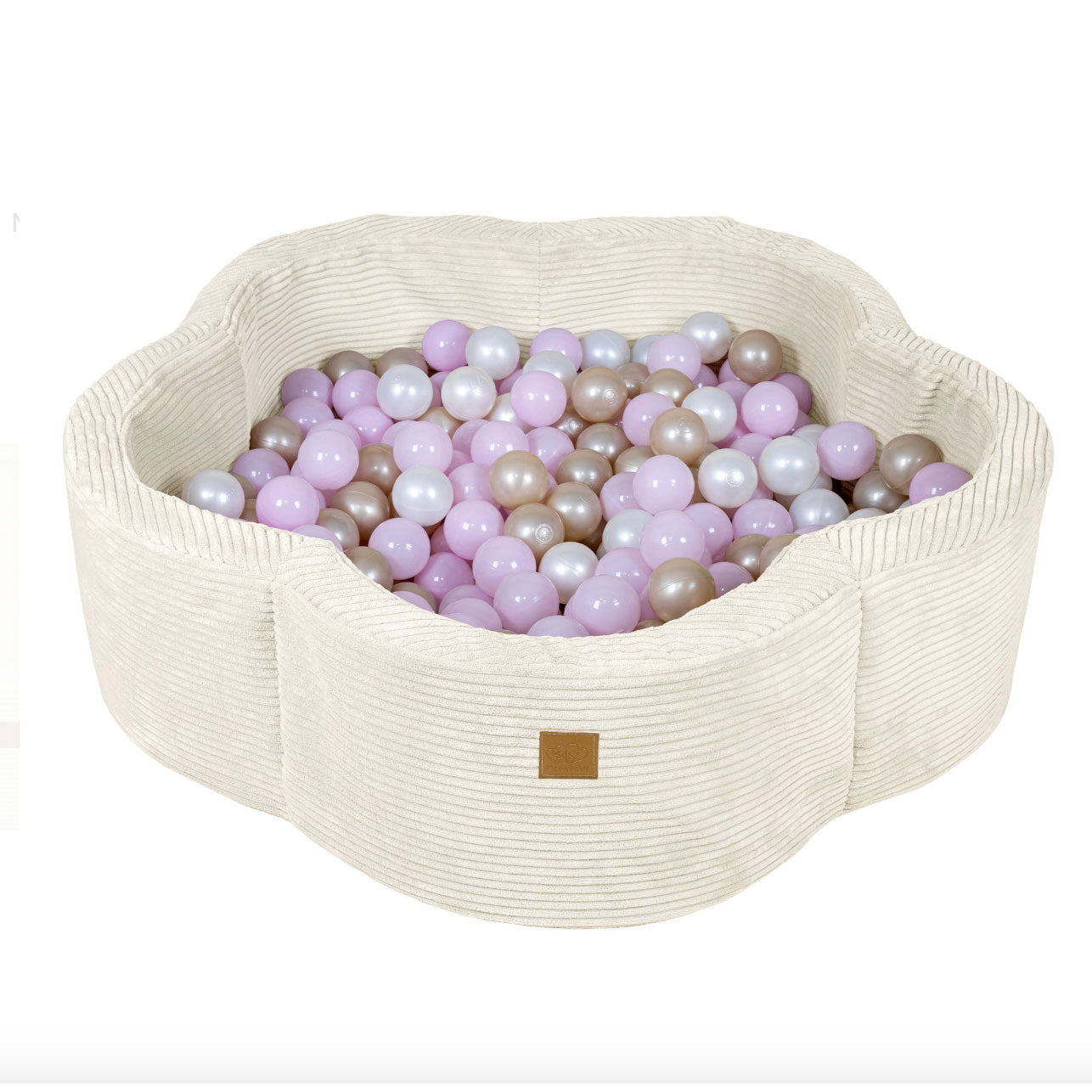 Flower Ball Pit with Cover, Cream