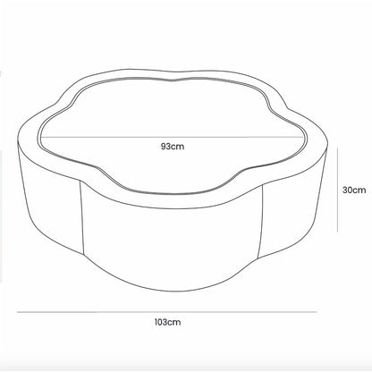 Flower Ball Pit with Cover, Olive Green