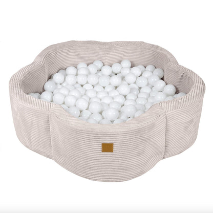 Flower Ball Pit with Cover, Ecru