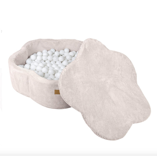 Flower Ball Pit with Cover, Ecru