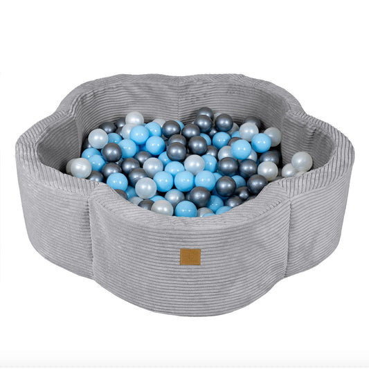 Flower Ball Pit with Cover, Grey