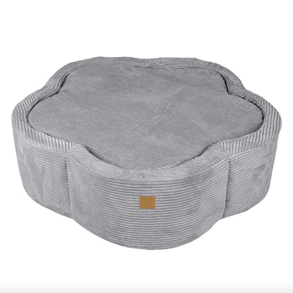 Flower Ball Pit with Cover, Grey