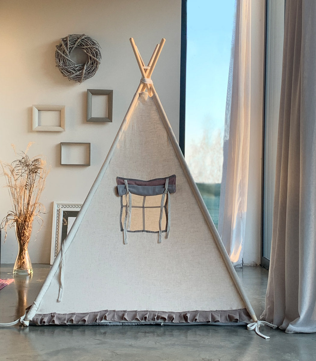 Frill Teepee with Mat, Multi
