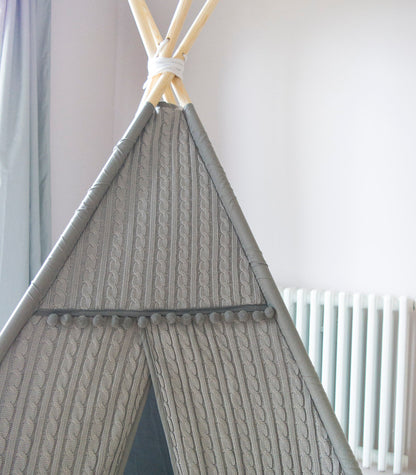 Malmo Teepee with Mat, Grey
