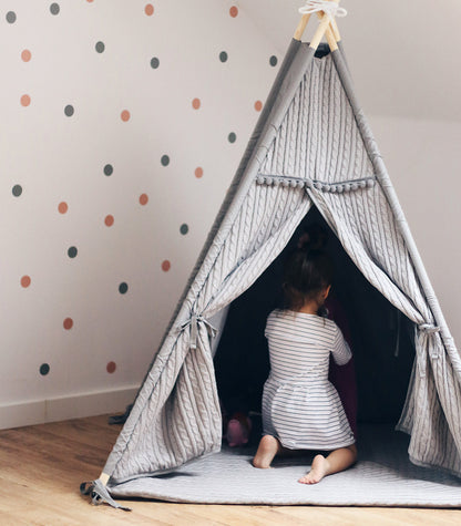 Malmo Teepee with Mat, Grey