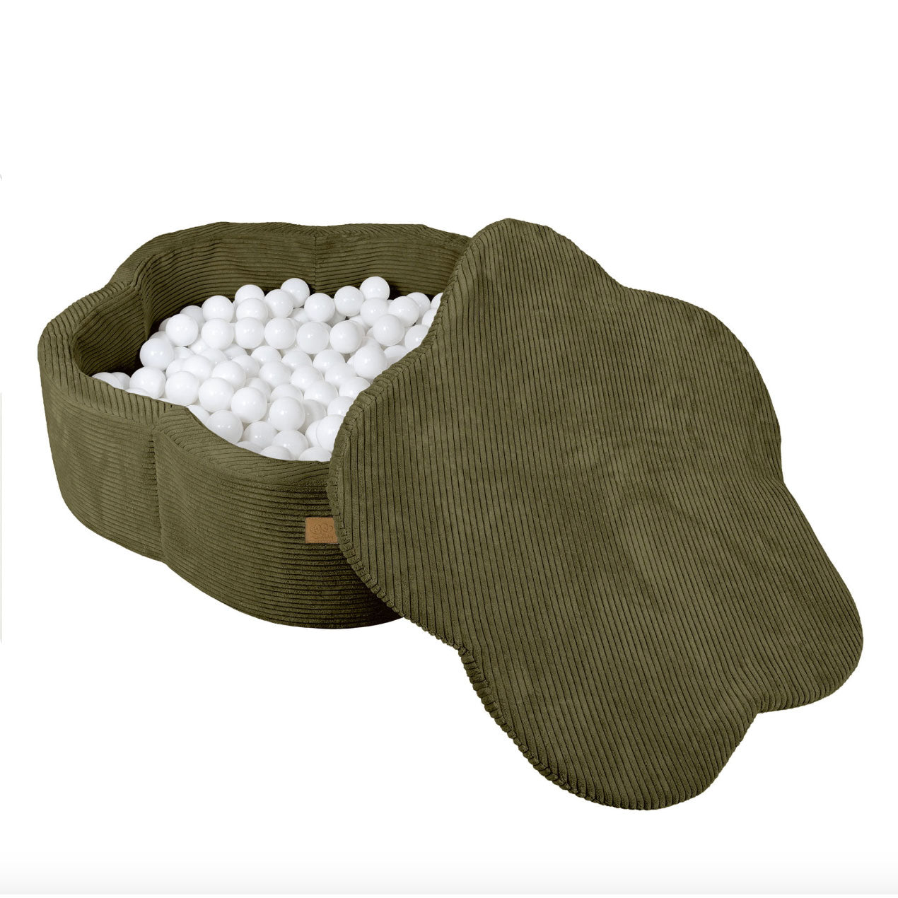 Flower Ball Pit with Cover, Olive Green