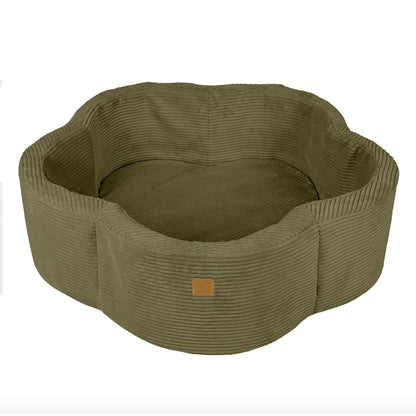 Flower Ball Pit with Cover, Olive Green