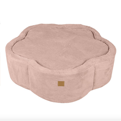 Flower Ball Pit with Cover, Powder Rose