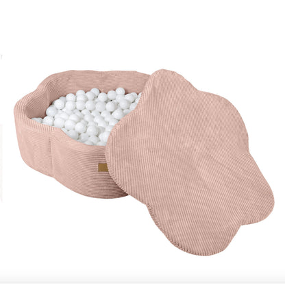 Flower Ball Pit with Cover, Powder Rose