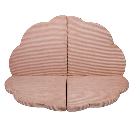 Cloud Foldable Padded Playmat, Chunky Corduroy, Powder Rose | 120cm