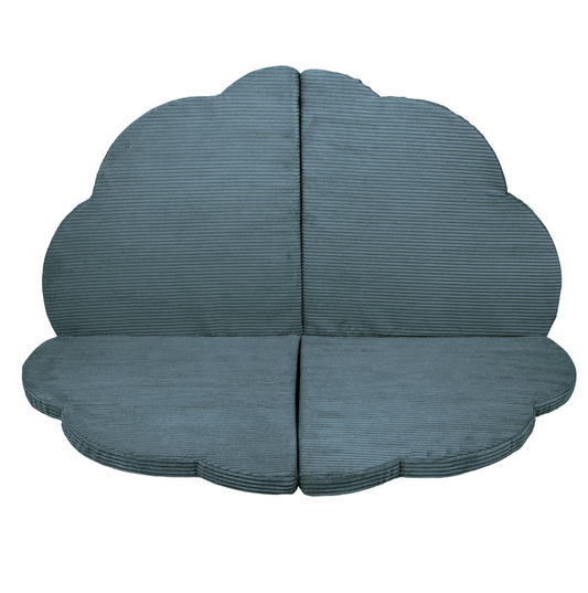 Cloud Foldable Padded Playmat, Chunky Corduroy, Teal | 120cm