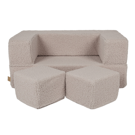 The Cube Couch, Teddy Greige
