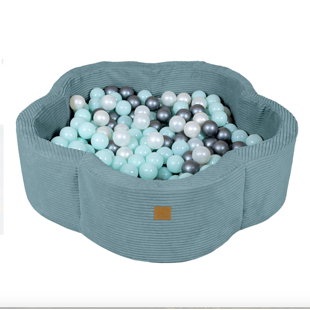 Flower Ball Pit with Cover, Turquoise