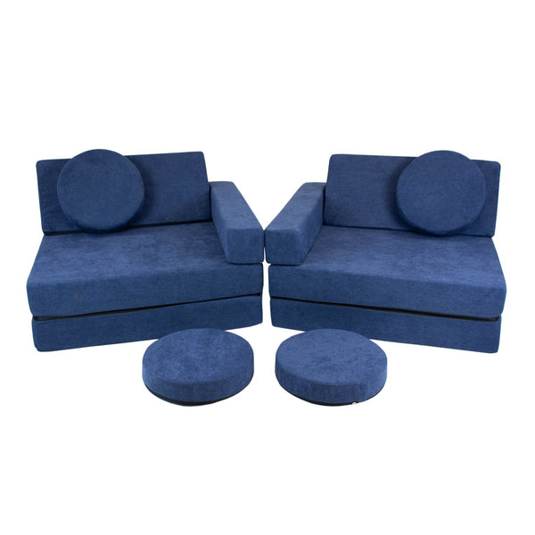 Soft Play Modular Couch, Navy Blue