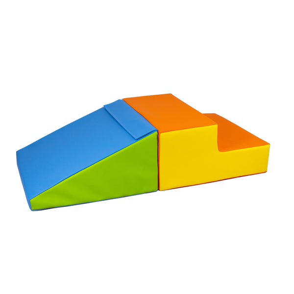 MINI Slide and Step Soft Play Set, Multicolour