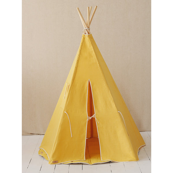 Linen Teepee Tent, Yellow