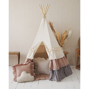 Layered Luxury Teepee Tent, Pretty Pink