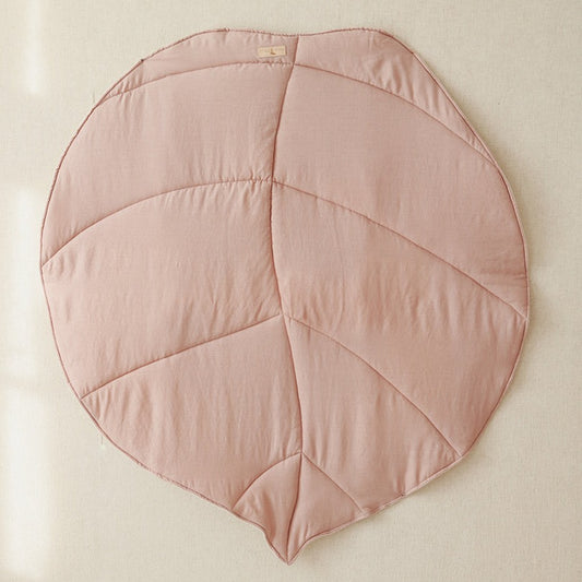 Leaf Play Mat, Dusky Pink Linen