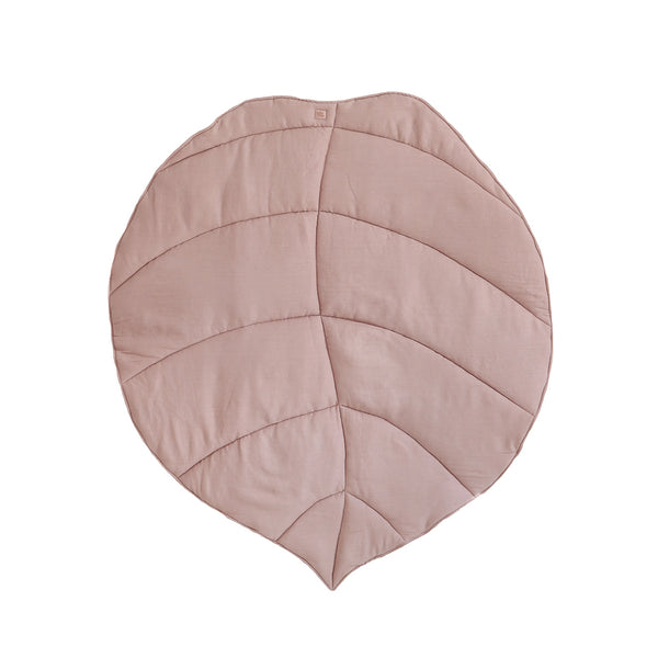 Leaf Play Mat, Dusky Pink Linen