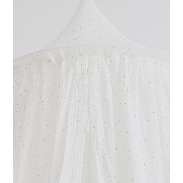 Sparkles Canopy, White & Gold