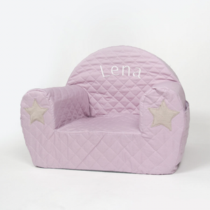 Quilted Toddler Armchair, Pink Star - Personalise