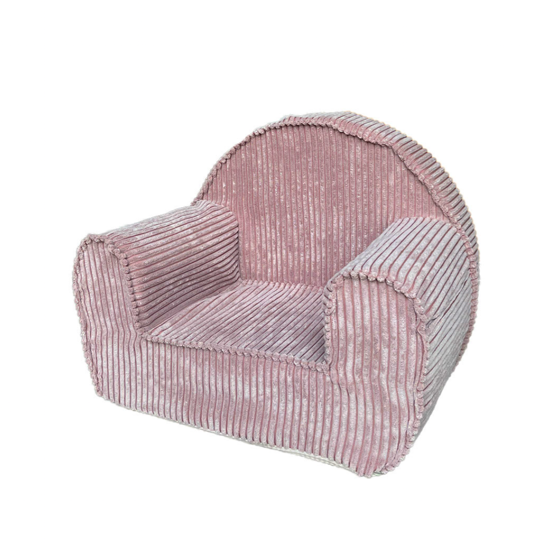 Chunky Corduroy Toddler Armchair, Dusty Pink