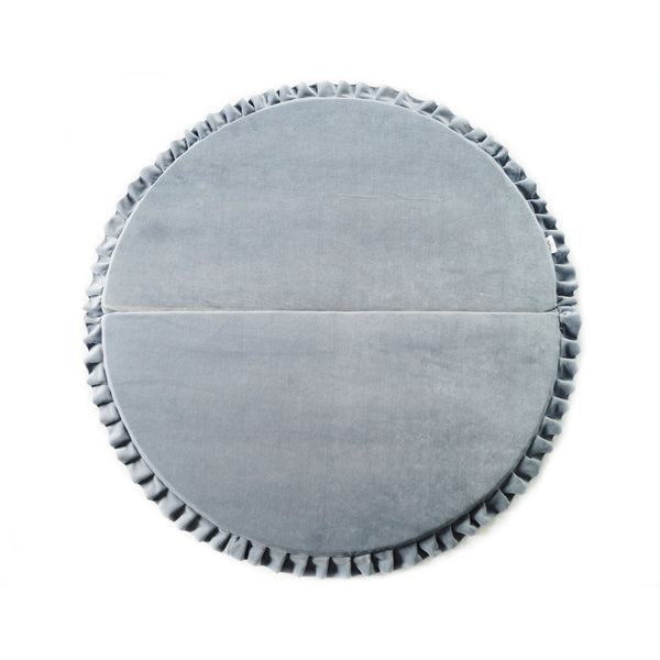 Velvet Foldable Playmat - Light Grey