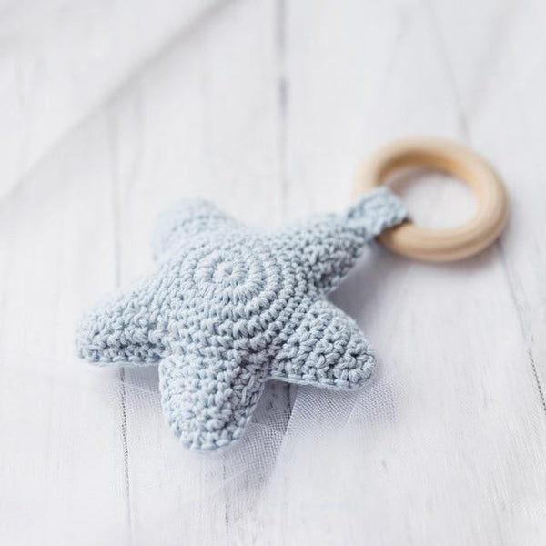 Handmade Crochet Star Teether Toy